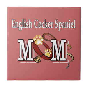 English Cocker Spaniel Mom Gifts Tile