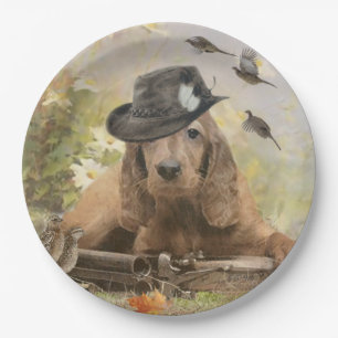 English Cocker Spaniel    Paper Plate