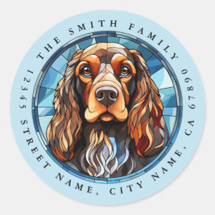 English Cocker Spaniel Round Stickers