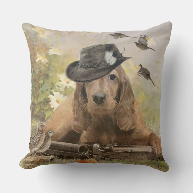 English Cocker Spaniel    Throw Pillow (Front)
