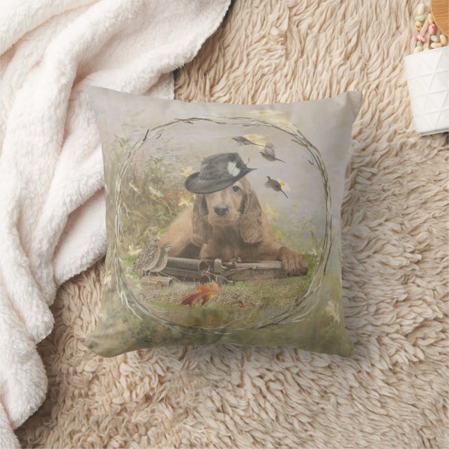 English Cocker Spaniel     Throw Pillow (Blanket)