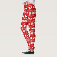 English Cocker Spaniels Silhouettes Christmas Red