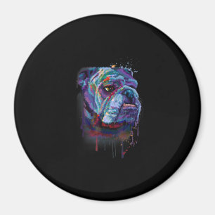 English Colourful Bulldog Gift A English Bulldog Magnet
