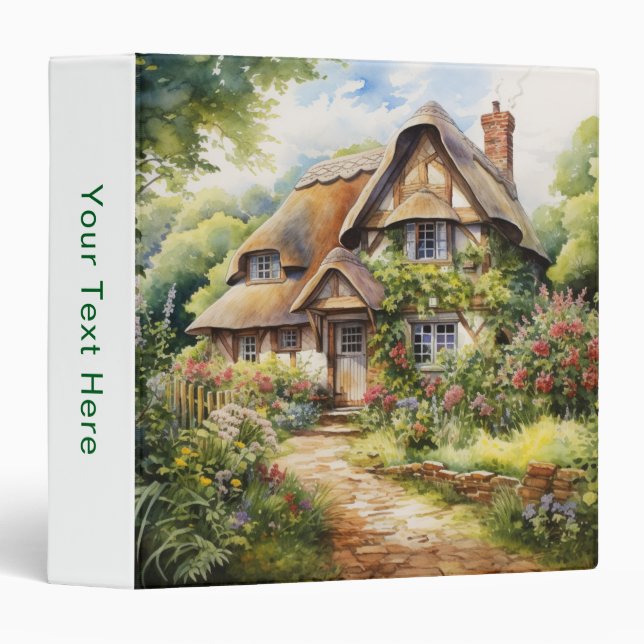 English Cottage Binder (Front/Spine)