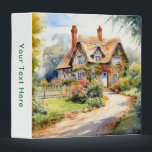 English Cottage Binder<br><div class="desc">A Watercolour English cottage with garden</div>