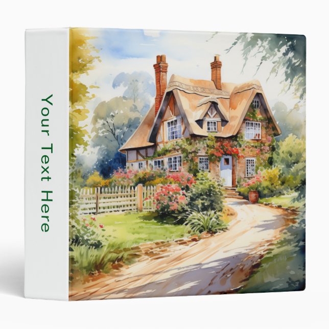 English Cottage Binder (Front/Spine)