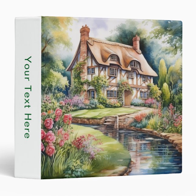 English Cottage Binder (Front/Spine)