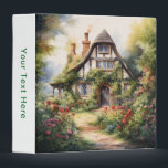 English Cottage Binder<br><div class="desc">A Watercolour English cottage with garden</div>