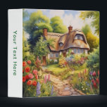 English Cottage Binder<br><div class="desc">A Watercolour English cottage with garden</div>