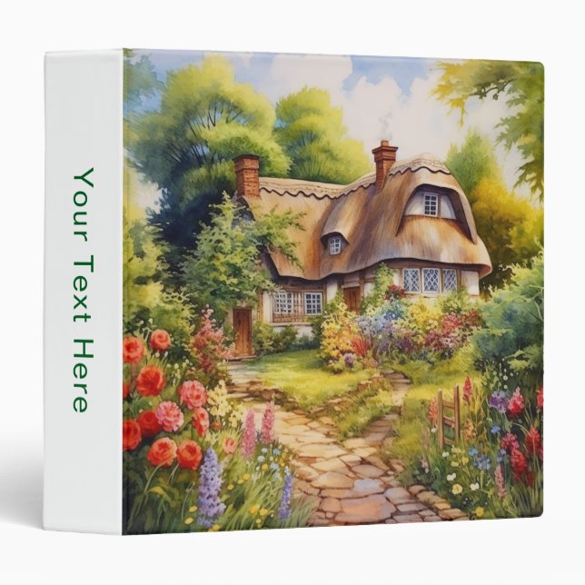 English Cottage Binder (Front/Spine)
