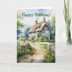 English Cottage Card