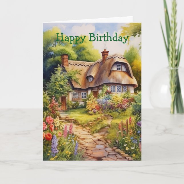 English Cottage Card (Front)