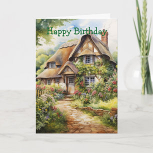 English Cottage Card
