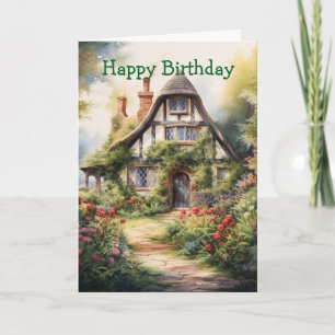 English Cottage Card