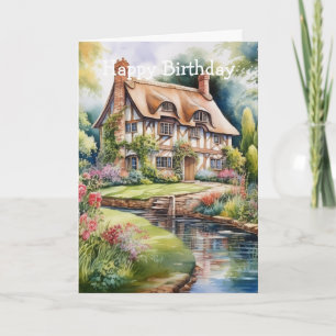 English Cottage Card