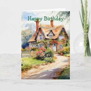 English Cottage Card