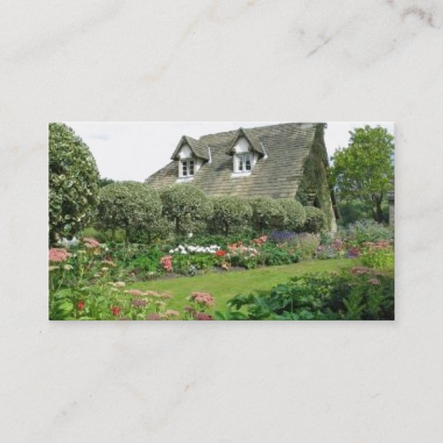 English Cottage Garden Business Card (Front)