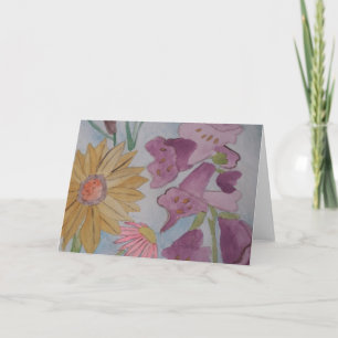 English Cottage Garden Greeting Card