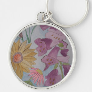 English Cottage Garden Premium Key Ring