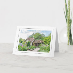 English cottage greeting card