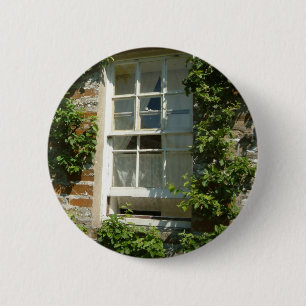 English Cottage I Charming 2 Inch Round Button