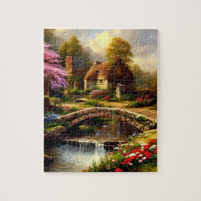 English Cottage Jigsaw Puzzle (Vertical)