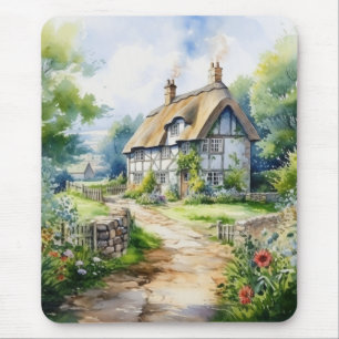 English Cottage Mouse Pad