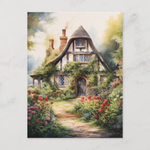 English Cottage Postcard