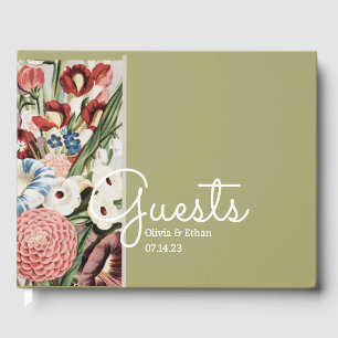 English Cottage Wedding Guest Book