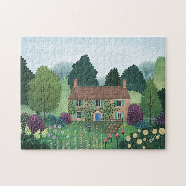 English Country Cottage House Jigsaw Puzzle (Horizontal)
