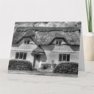 English Country Thatched Cottage Card