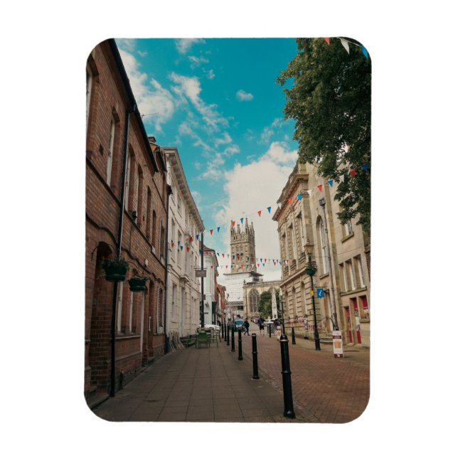 English country Town Magnet (Vertical)