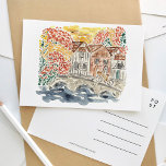 English Countryside England Watercolor Travel Invitation Postcard<br><div class="desc">A beautifully painted watercolor travel postcard featuring the English countryside.</div>