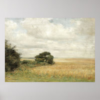 English Countryside Painting, Vintage Landscape