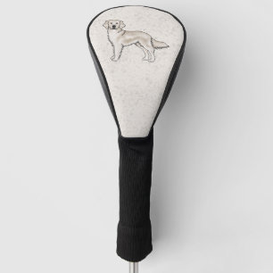 English Cream Golden Retriever Cute Cartoon Dog Golf Head Cover