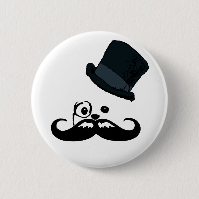 English Dog 2 Inch Round Button (Front)