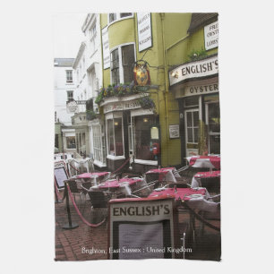 English Eatery Alley, Brighton (UK) Teatowel Kitchen Towel