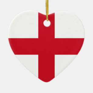 English flag ceramic ornament