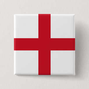 English Flag (England) 2 Inch Square Button