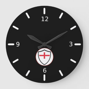 English flag large clock