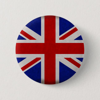 English flag of England textured 2 Inch Round Button