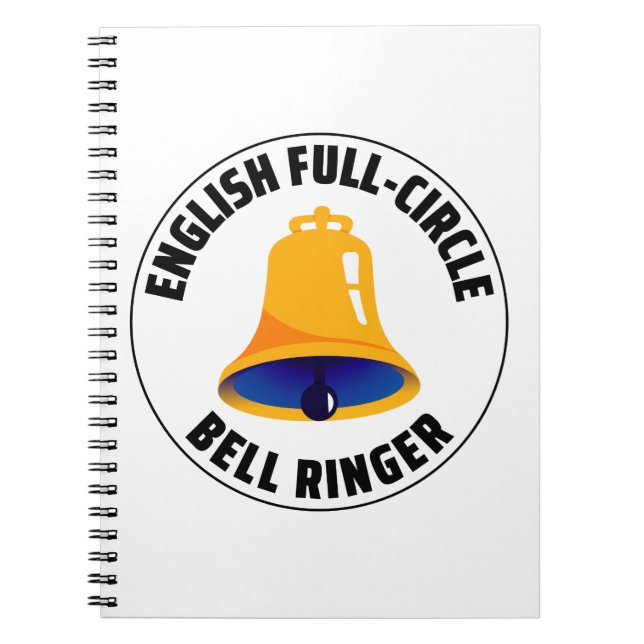 English Full Circle Bell Ringer Ringing Collector Notebook (Front)