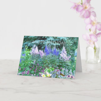 English Garden Birthday Greeting Card