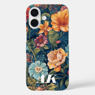 English Garden Bouquet – Botanical Wall Art Print iPhone 16 Case