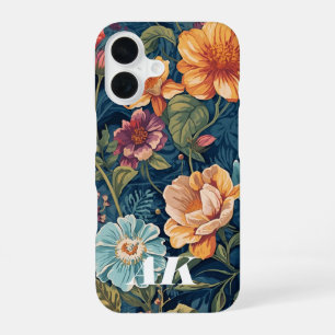 English Garden Bouquet – Botanical Wall Art Print iPhone 16 Case