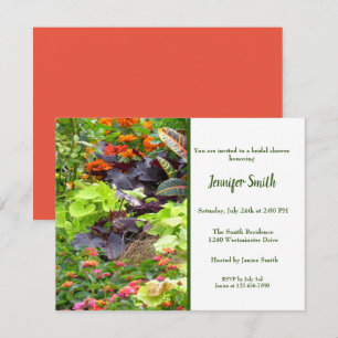 English Garden Florals Bridal Shower Invitation