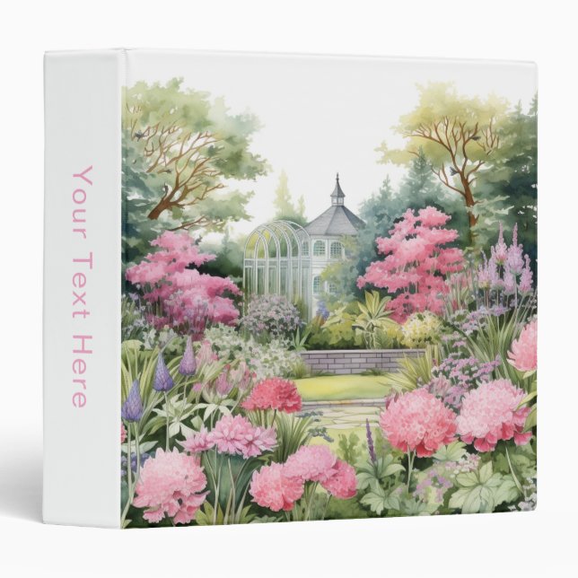 English Garden Landscape Binder (Front/Spine)