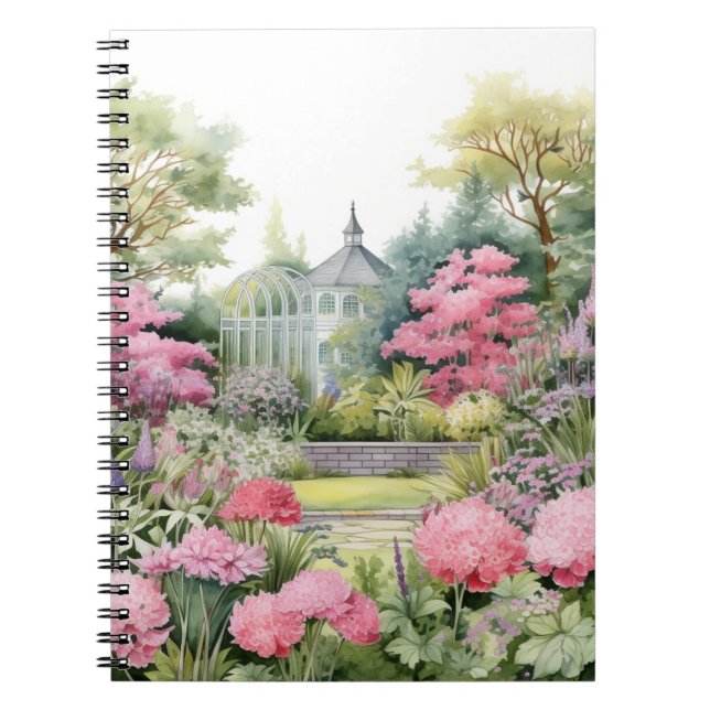 English Garden Landscape Notebook (Front)