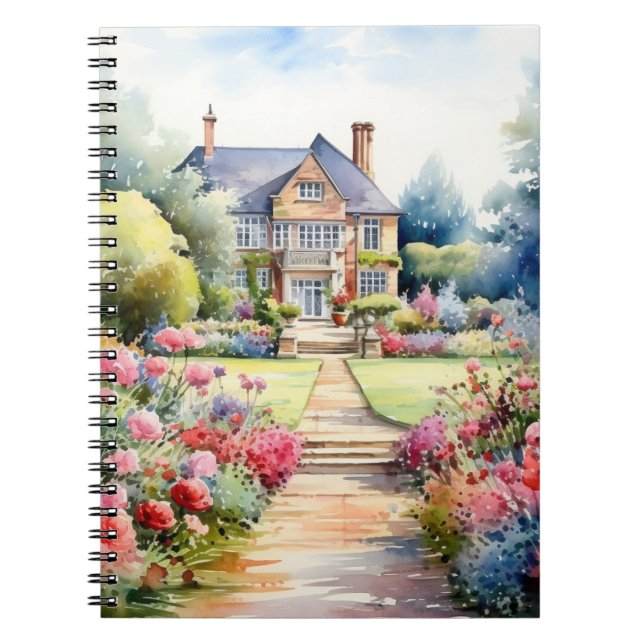English Garden Landscape Notebook (Front)