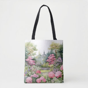 English Garden Landscape Tote Bag